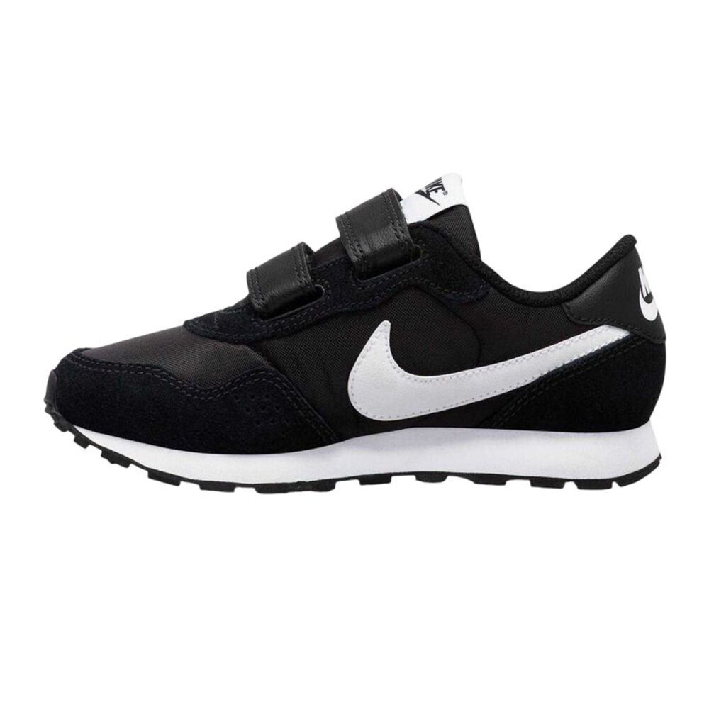 Nike Girls MD Valiant Suede Panel Sneakers / Black/White - Picture 3 of 5